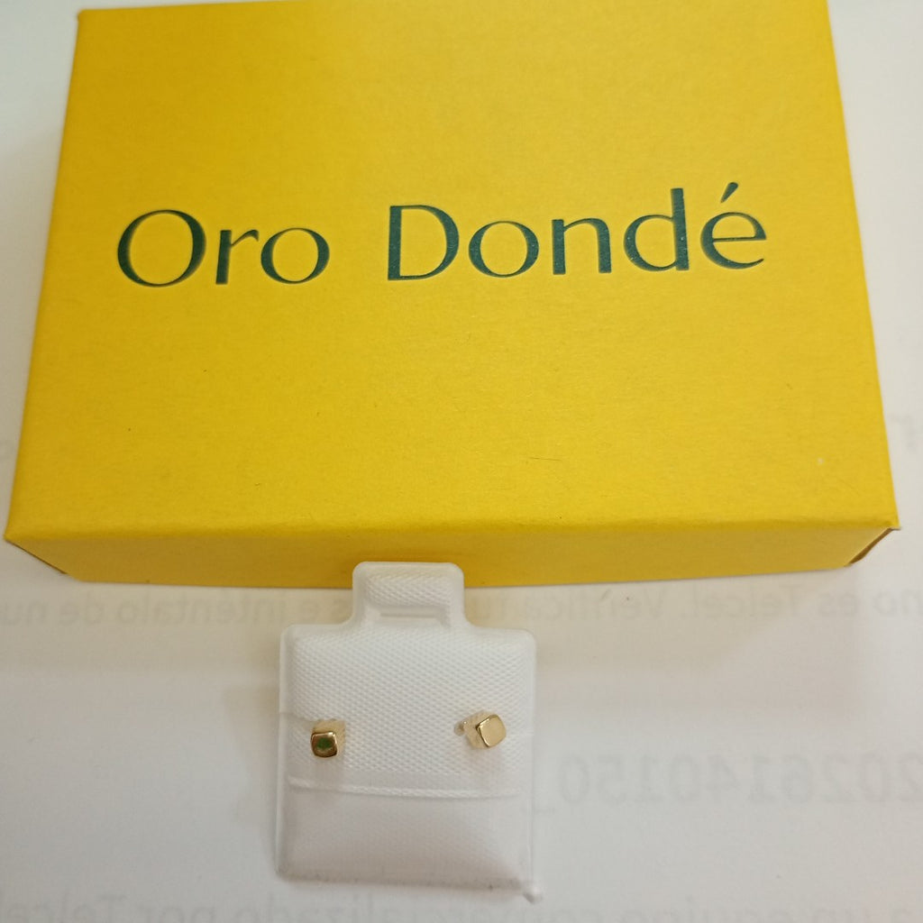 BROQUELES BROQUEL FIG CUBO 14K 0.203 GR (NUEVO)