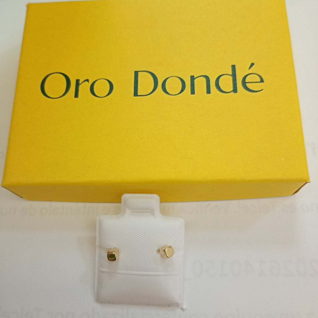 BROQUELES BROQUEL FIG CUBO 14K 0.203 GR (NUEVO)