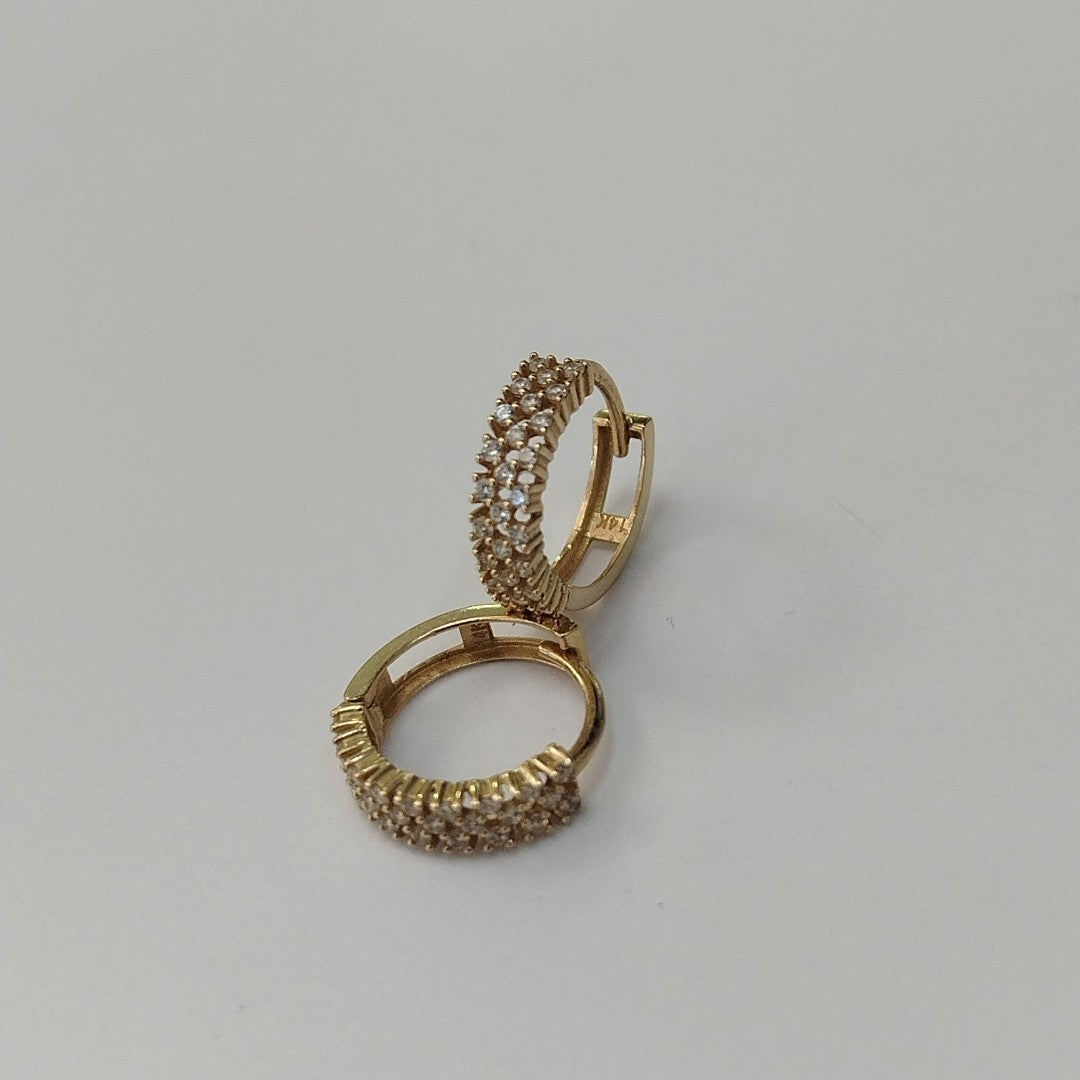 ARRACADAS PAR ORO 14 K 1.5 GRMS (SEMINUEVO)