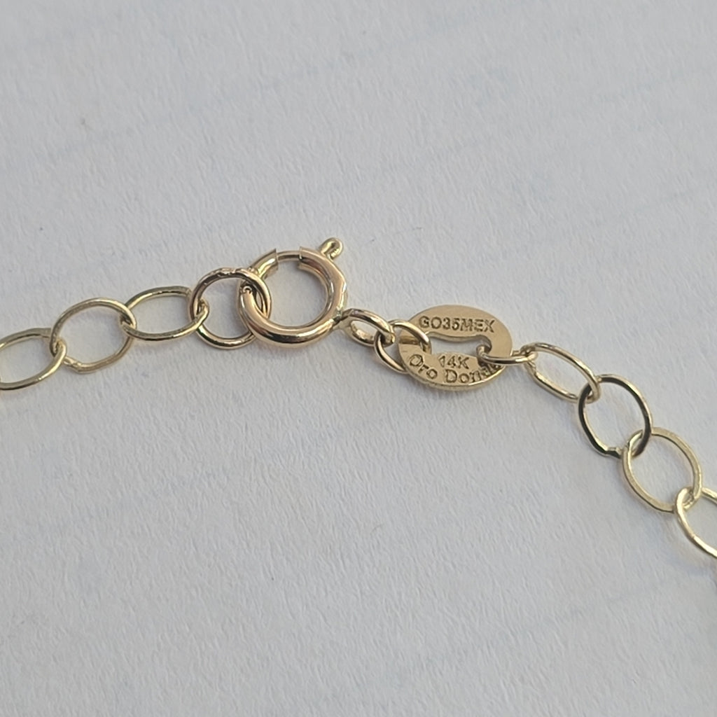 PULSERA ESPECIAL 14K 18 CM 1.5 GR (NUEVO)