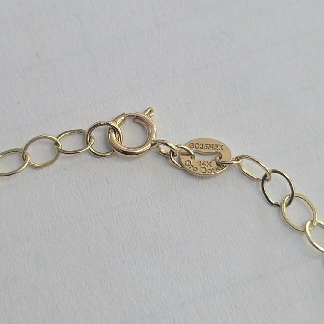 PULSERA ESPECIAL 14K 18 CM 1.5 GR (NUEVO)