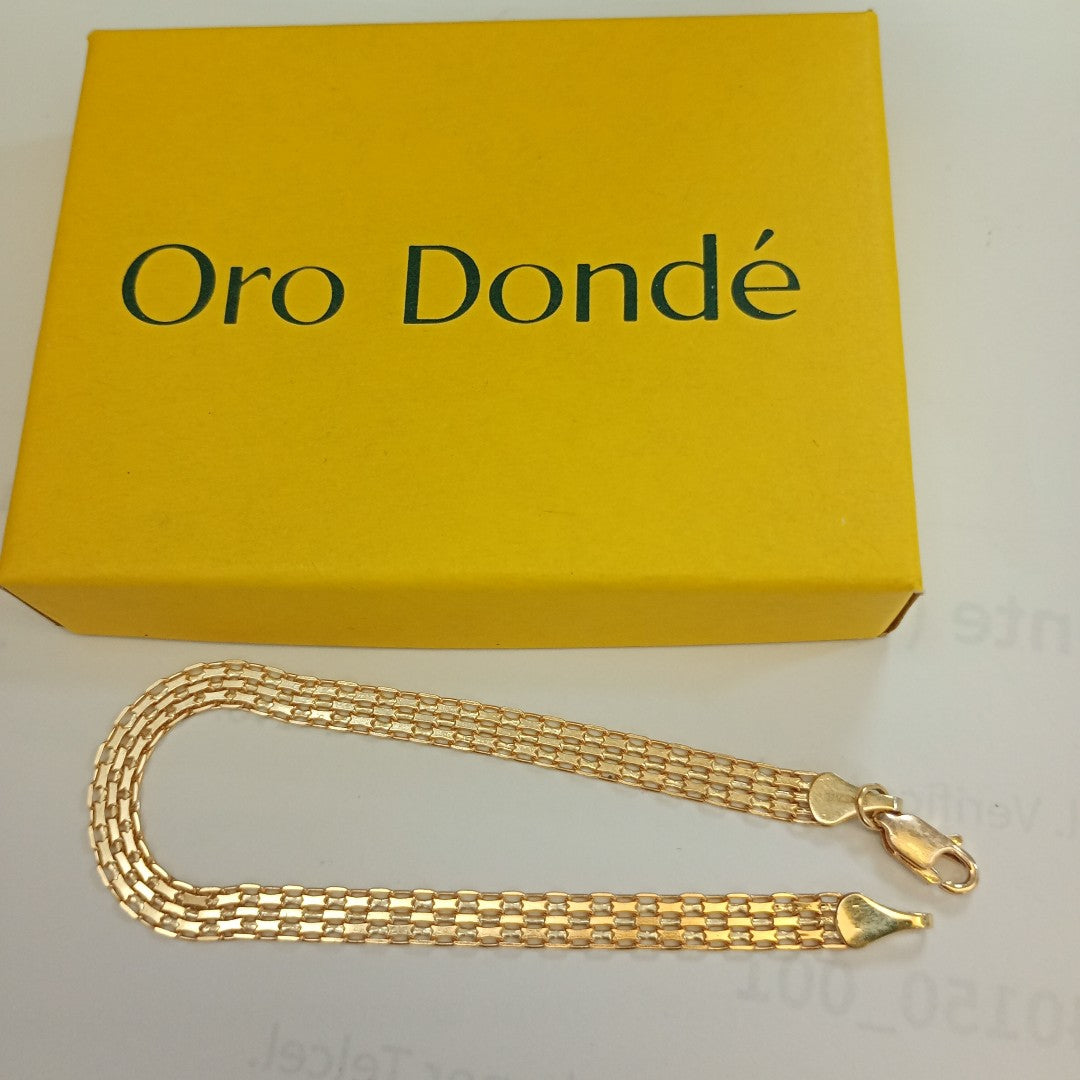 PULSERA ESPECIAL 10K 18 CM 3.8 GR (NUEVO)