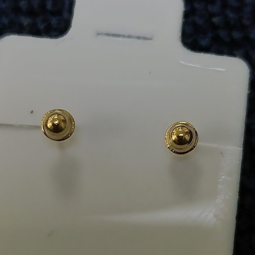 BROQUELES BROQUEL FIG CORAZON LISO 14K 0.1987 GR (NUEVO)