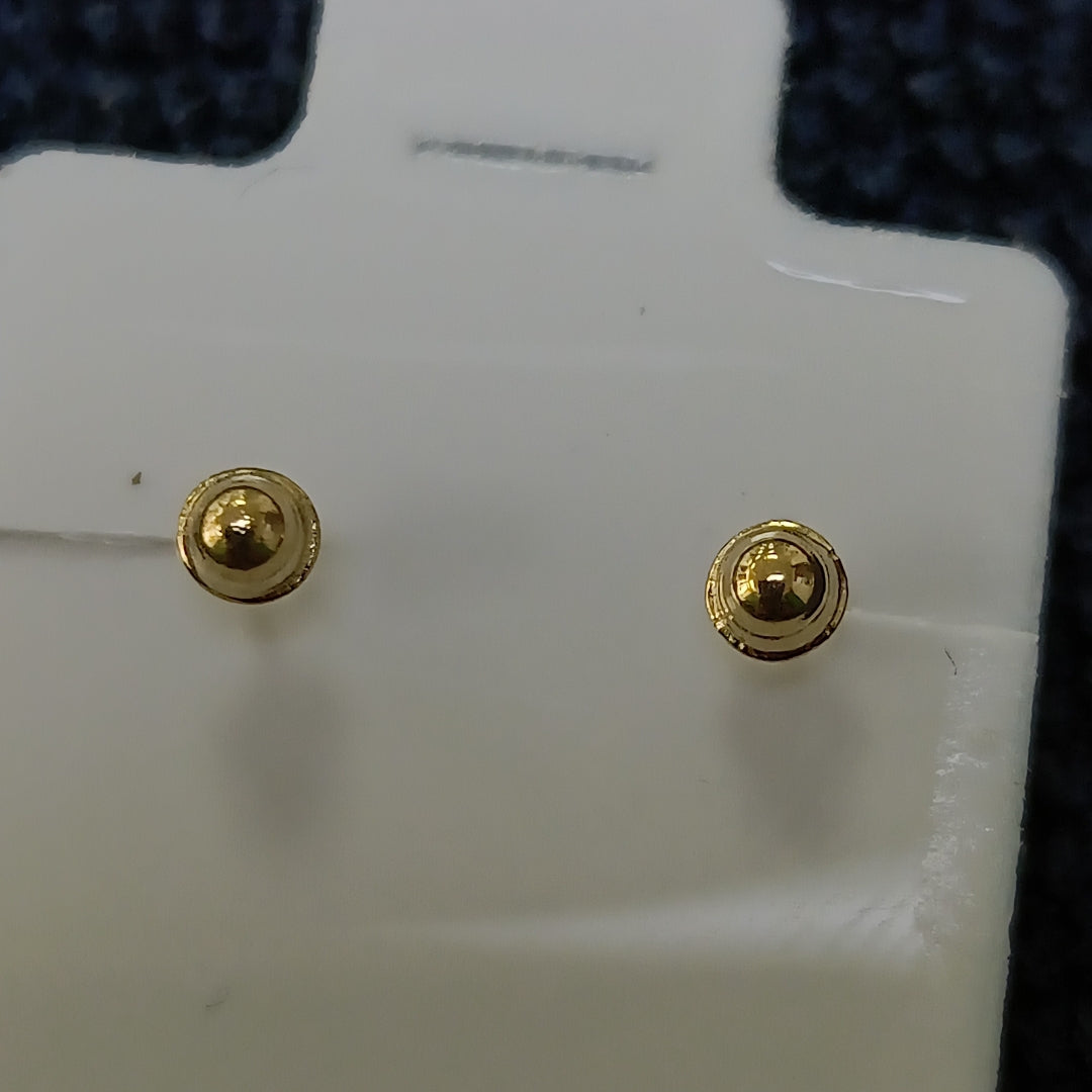 BROQUELES BROQUEL FIG CORAZON LISO 14K 0.1987 GR (NUEVO)