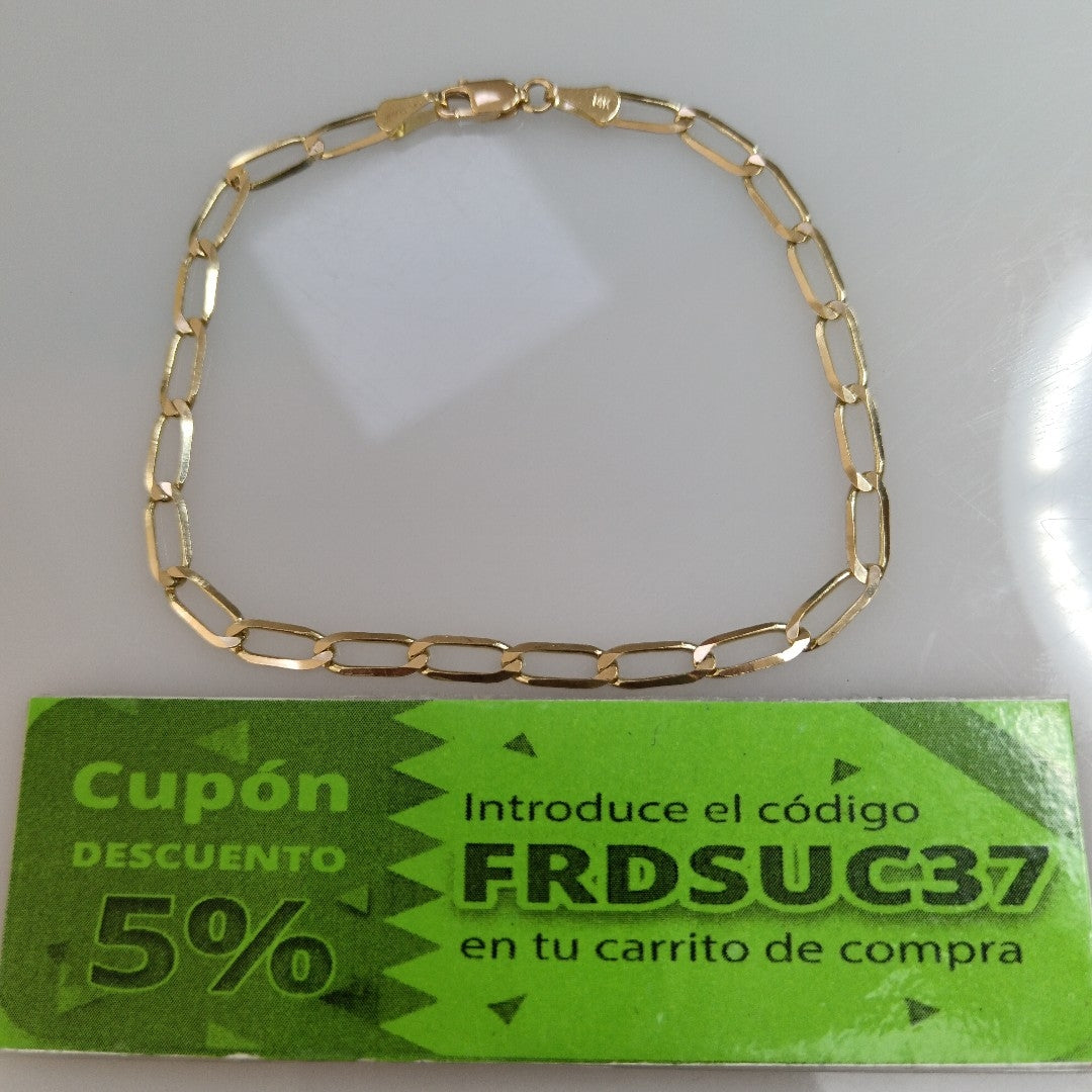 PULSERA ESLABON 14K 21 CM 4.3 GR (NUEVO)