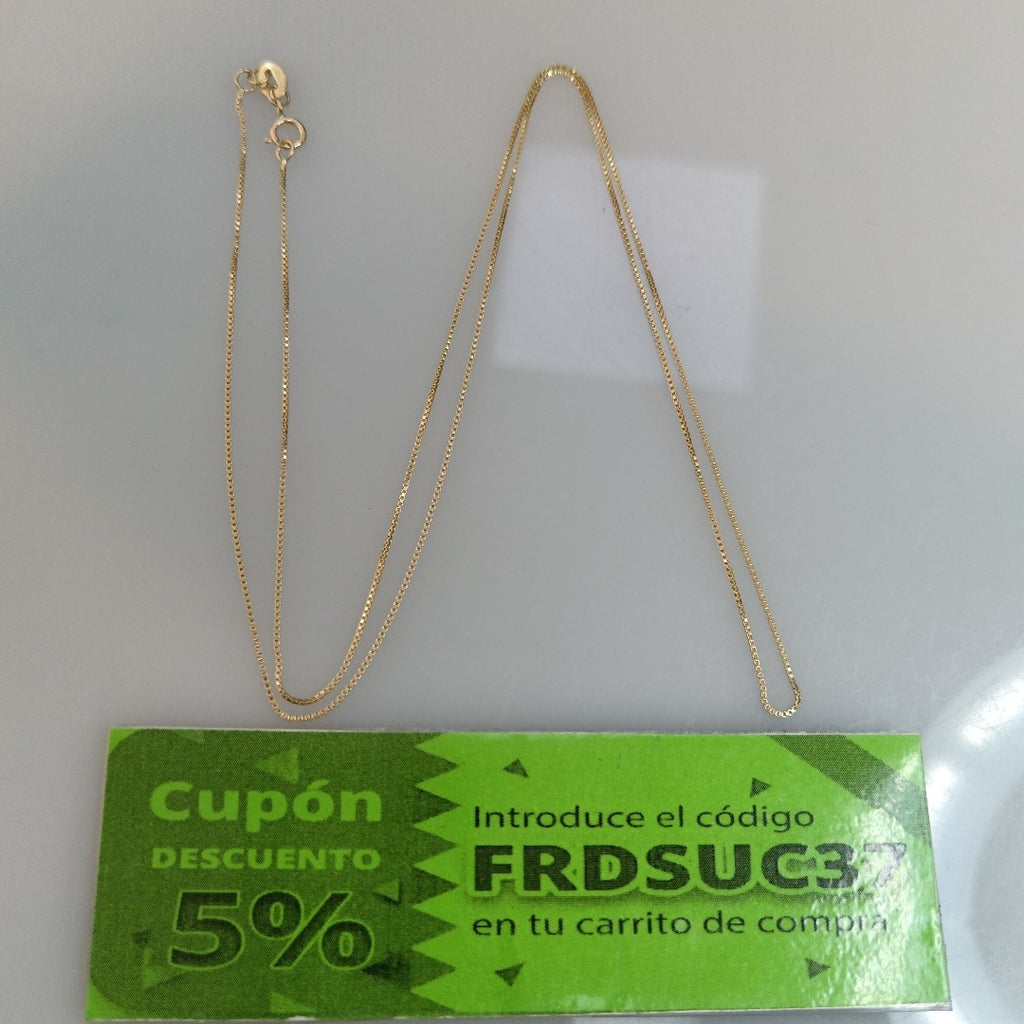 CADENA VENECIANO 14K 55 CM 1.8 GR (NUEVO)