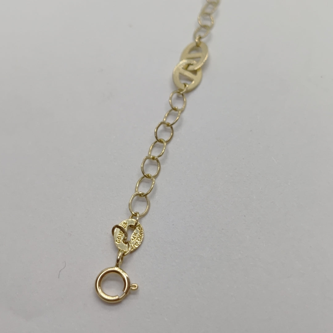 PULSERA TEJIDO ESPECIAL 14K 18 CM 1.5 GR (NUEVO)