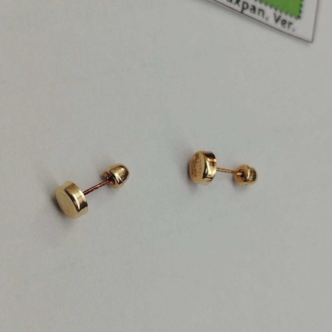 BROQUELES PAR ORO 14 K 0,30 GRMS (SEMINUEVO)