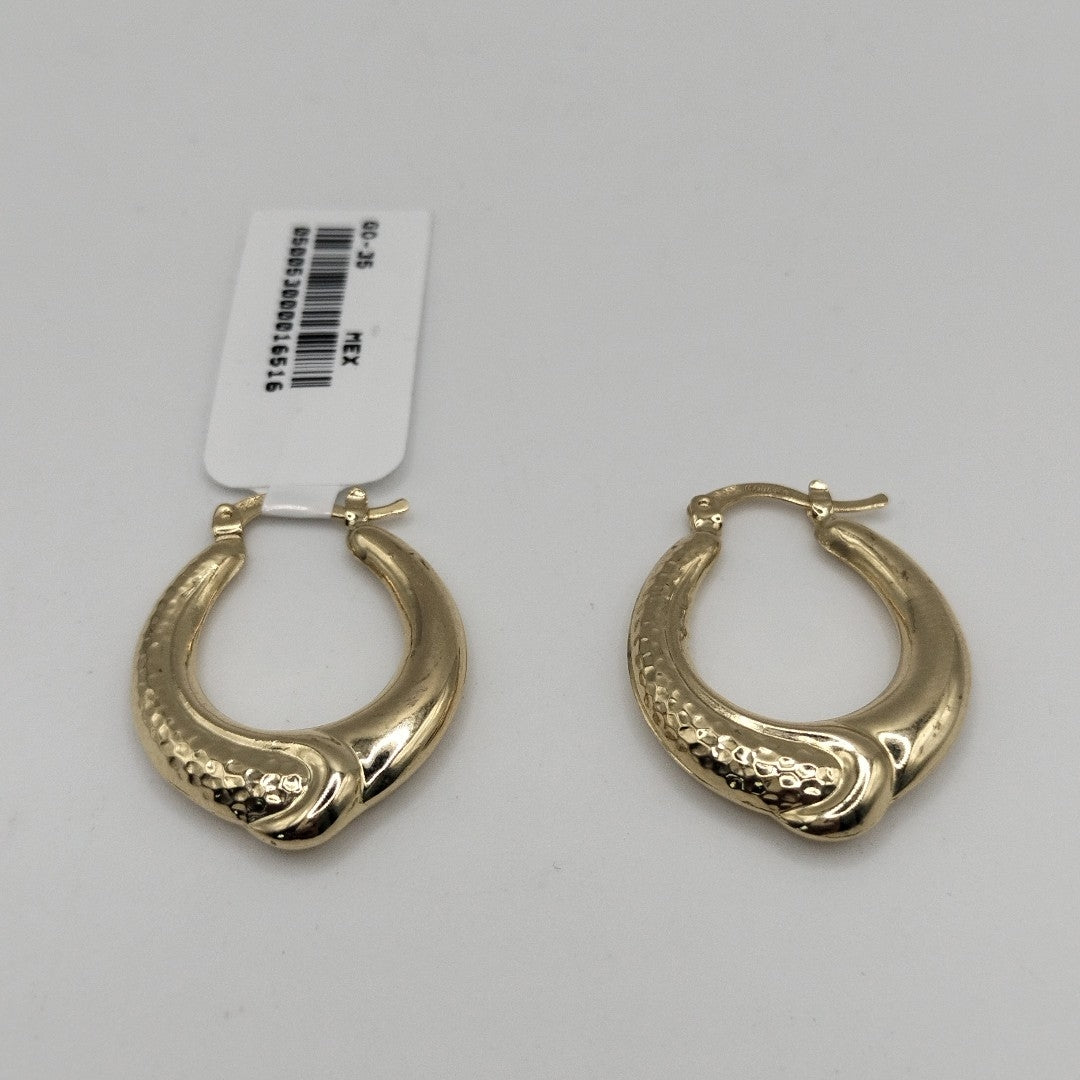 ARETES ARRACADAS ENTRELAZADAS 14K 2.6 GR (NUEVO)