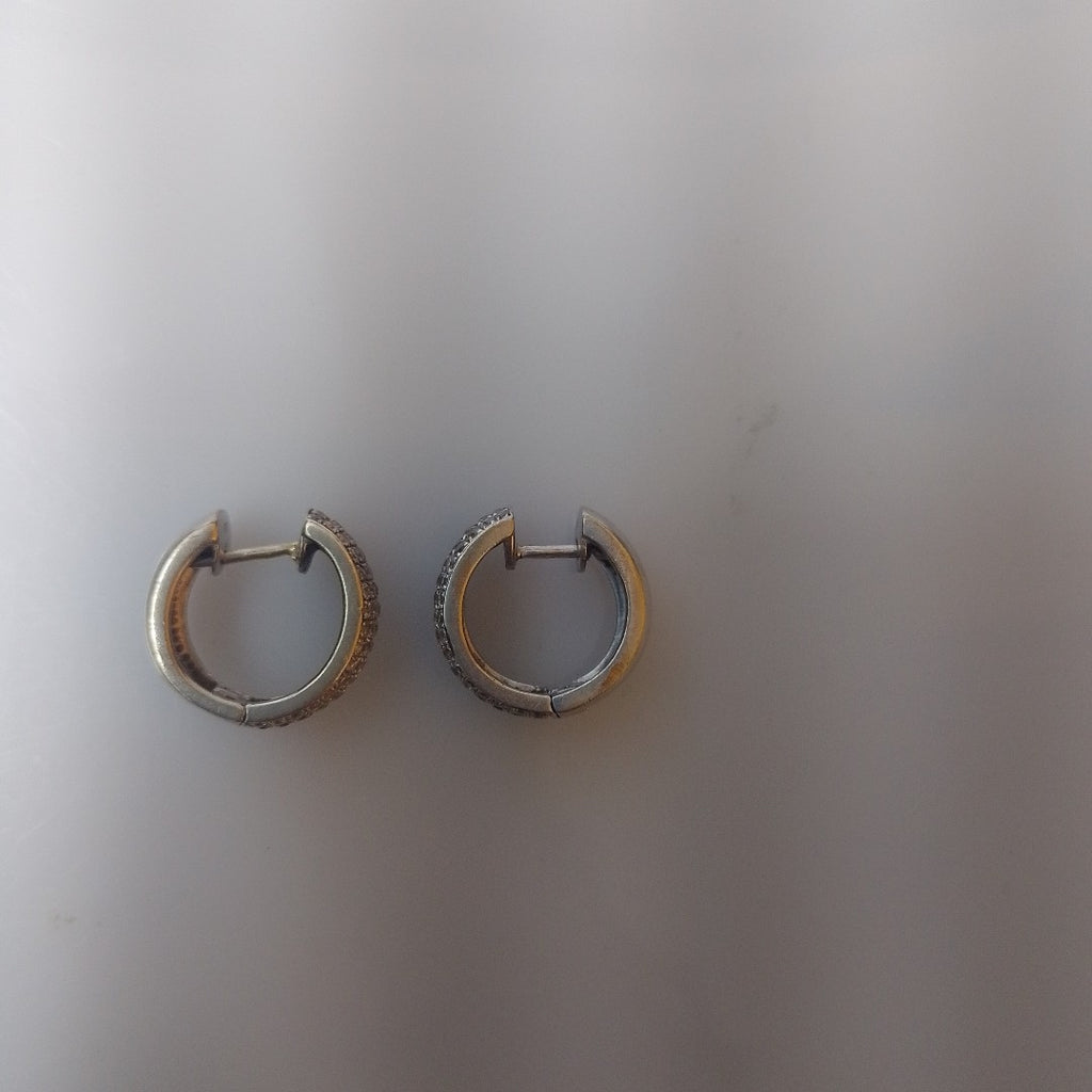 ARRACADAS PAR ORO,ORO BLANCO 14 K 6,10 GRMS (SEMINUEVO)