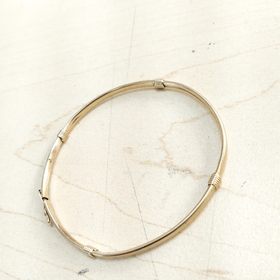 PULSERA RIGIDA ORO 14 K 4,60 GRMS (SEMINUEVO)