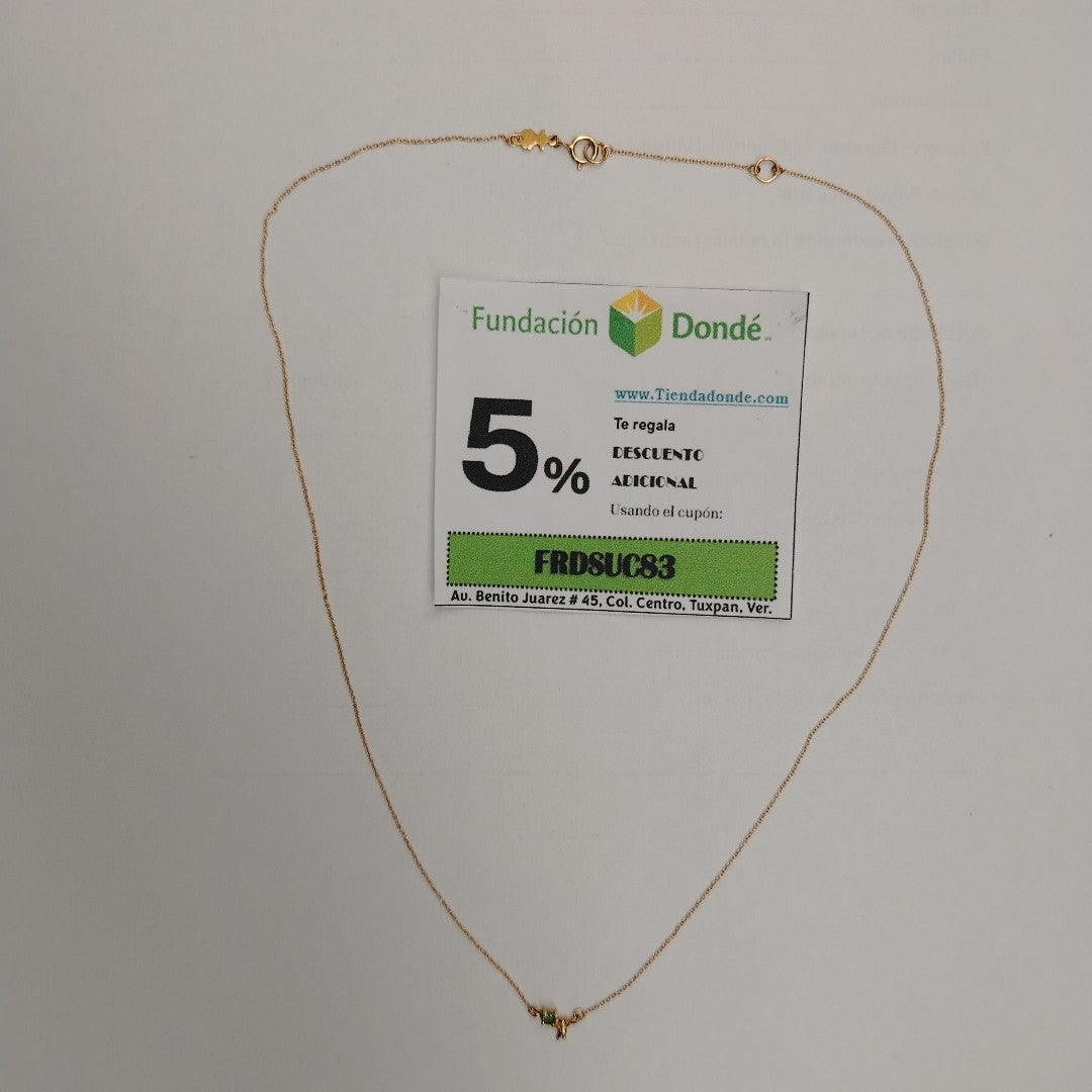 CADENA,DIJE ORO 18 K 1,30 GRMS (SEMINUEVO)