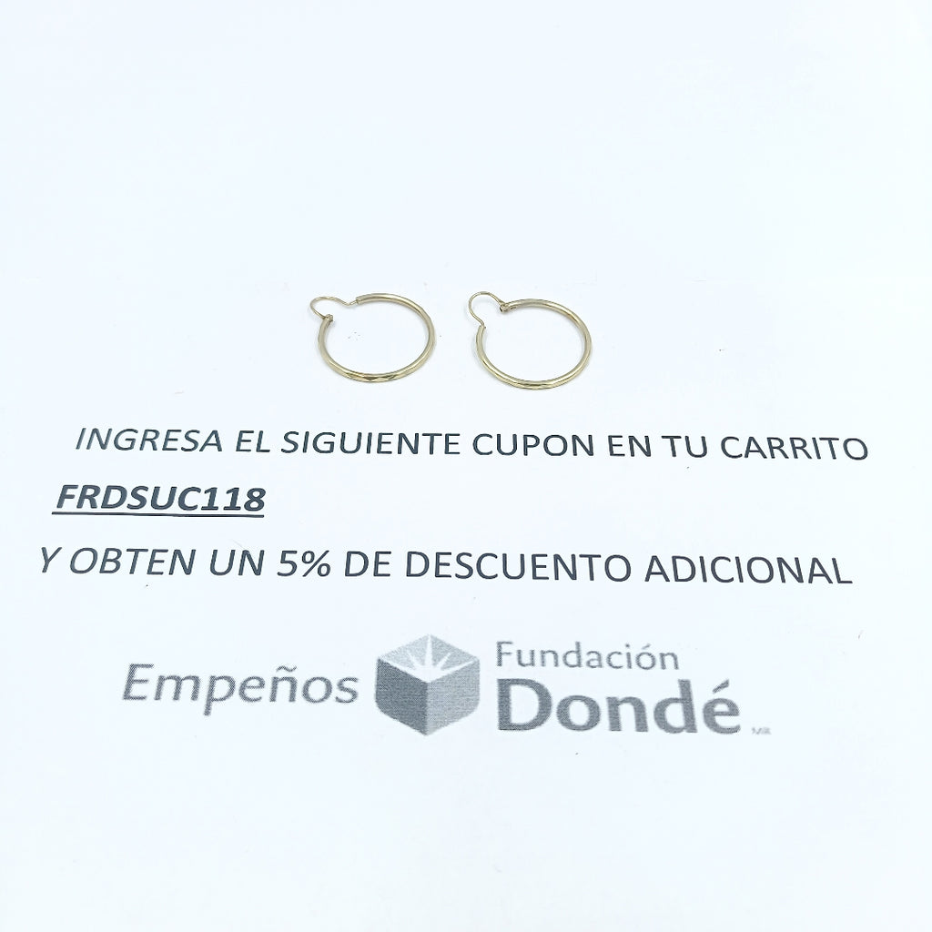 ARRACADAS PAR ORO 10 K 1,30 GRMS (SEMINUEVO)
