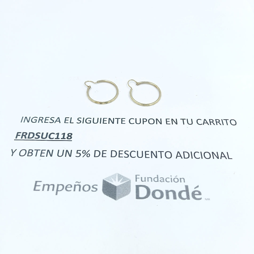 ARRACADAS PAR ORO 10 K 1,30 GRMS (SEMINUEVO)