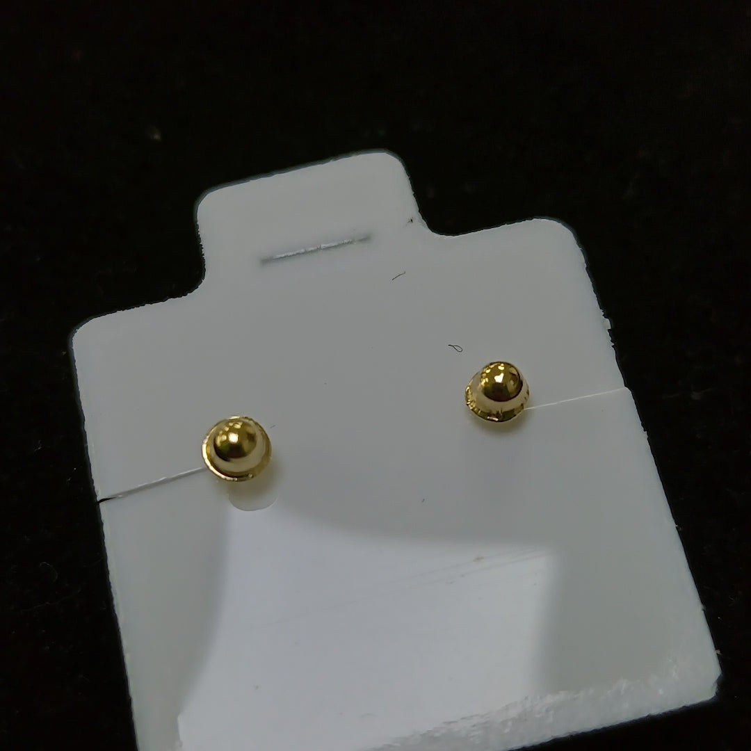 BROQUELES BROQUEL FIG BOTON C CIRCONIA 14K 0.2916 GR (NUEVO)