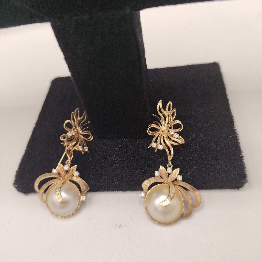 ARETES PAR ORO 14 K 14.2 GRMS (SEMINUEVO)