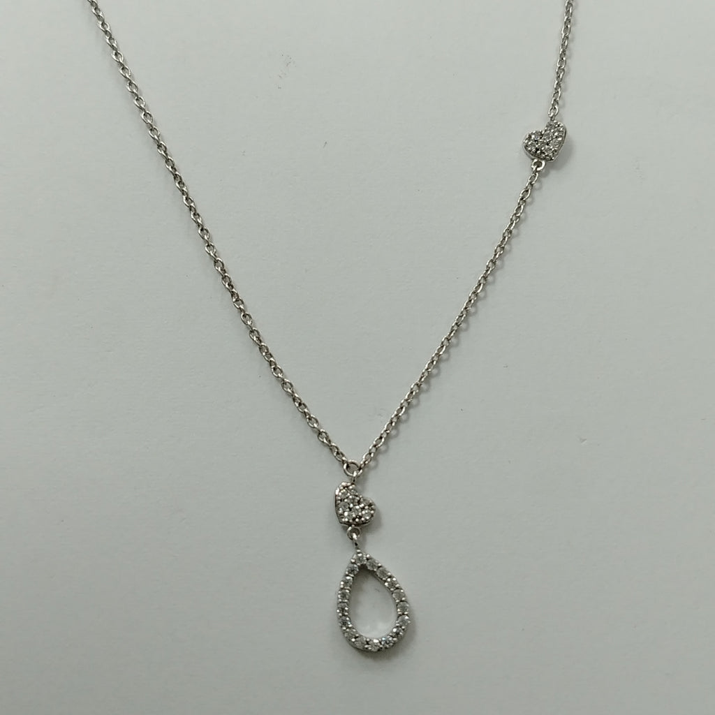 GARGANTILLA ORO BLANCO 14 K 2.6 GRMS (SEMINUEVO)