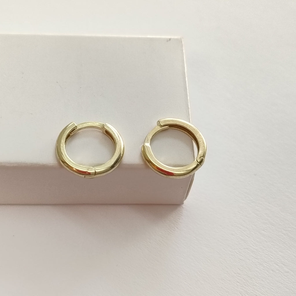 ARETES ARRACADAS LISAS 10K 1.2 GR (NUEVO)