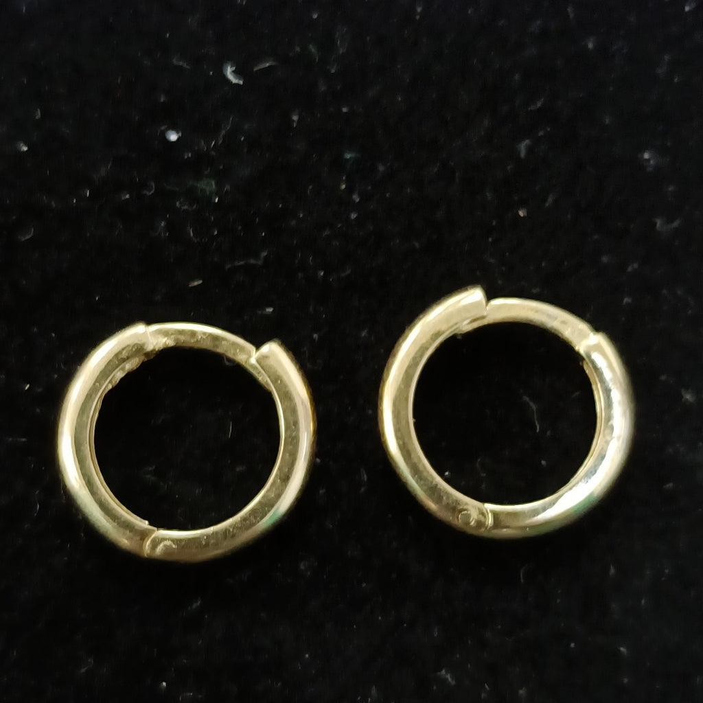 ARETES ARRACADAS LISAS 10K 1.2 GR (NUEVO)