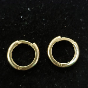 ARETES ARRACADAS LISAS 10K 1.2 GR (NUEVO)