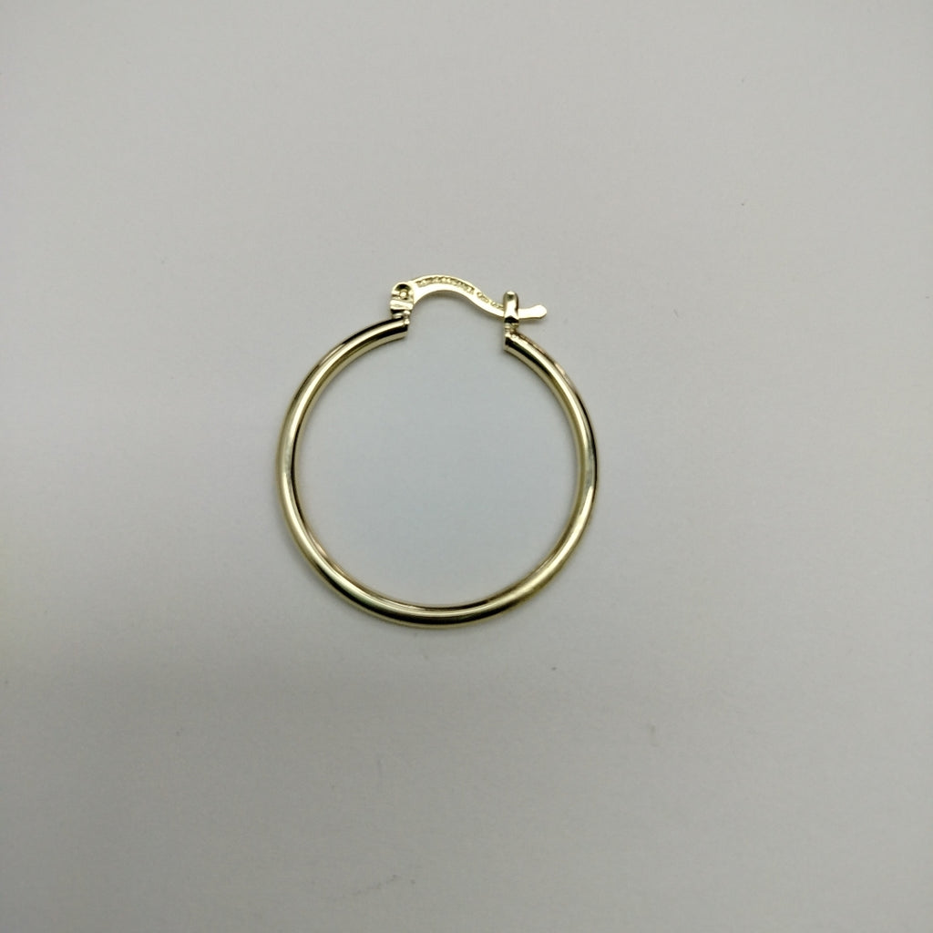 ARETES TEJIDO ARRACADAS LISAS 14K 1.5 GR (NUEVO)