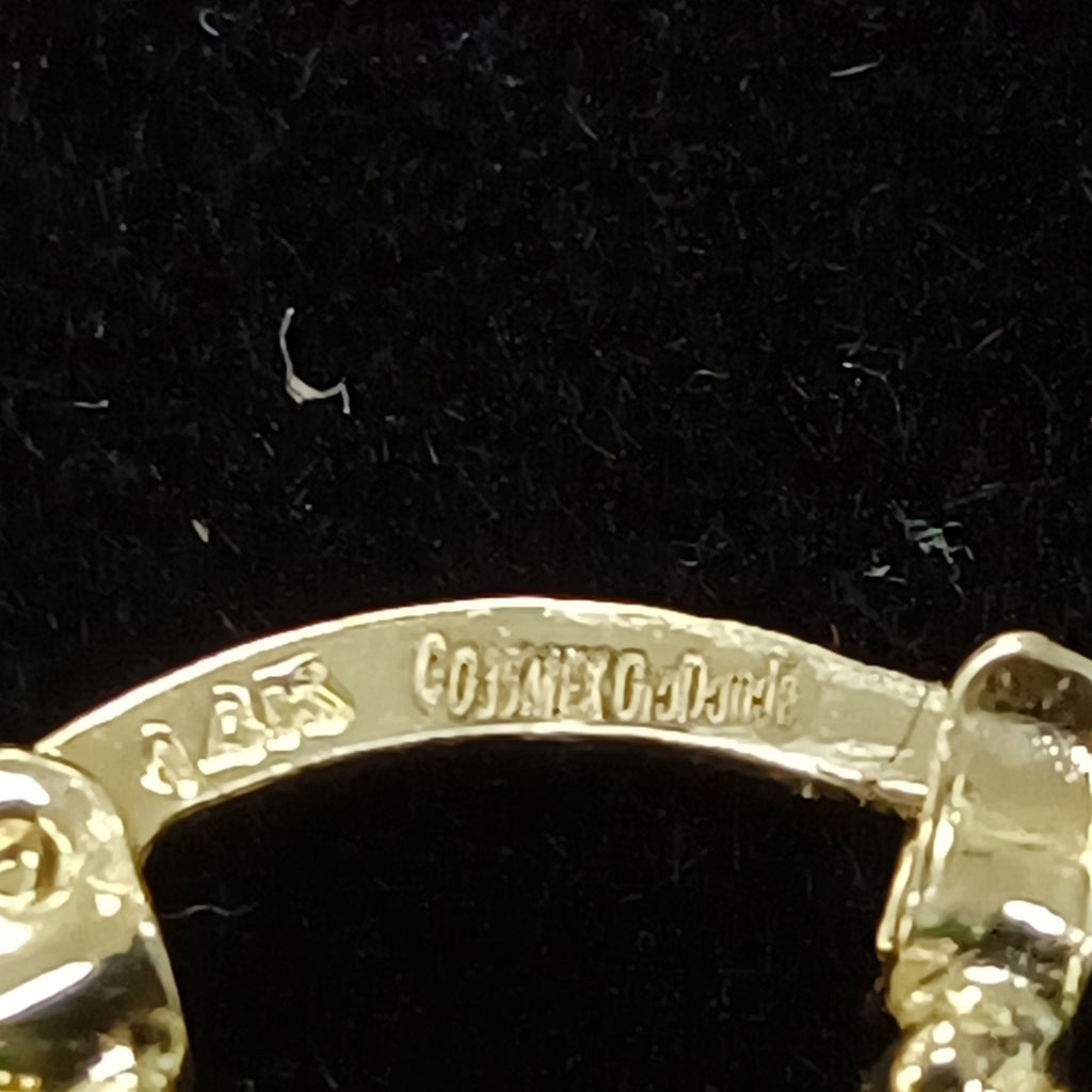 ARETES ARRACADA ESTRIADAS 14K 1.1 GR (NUEVO)