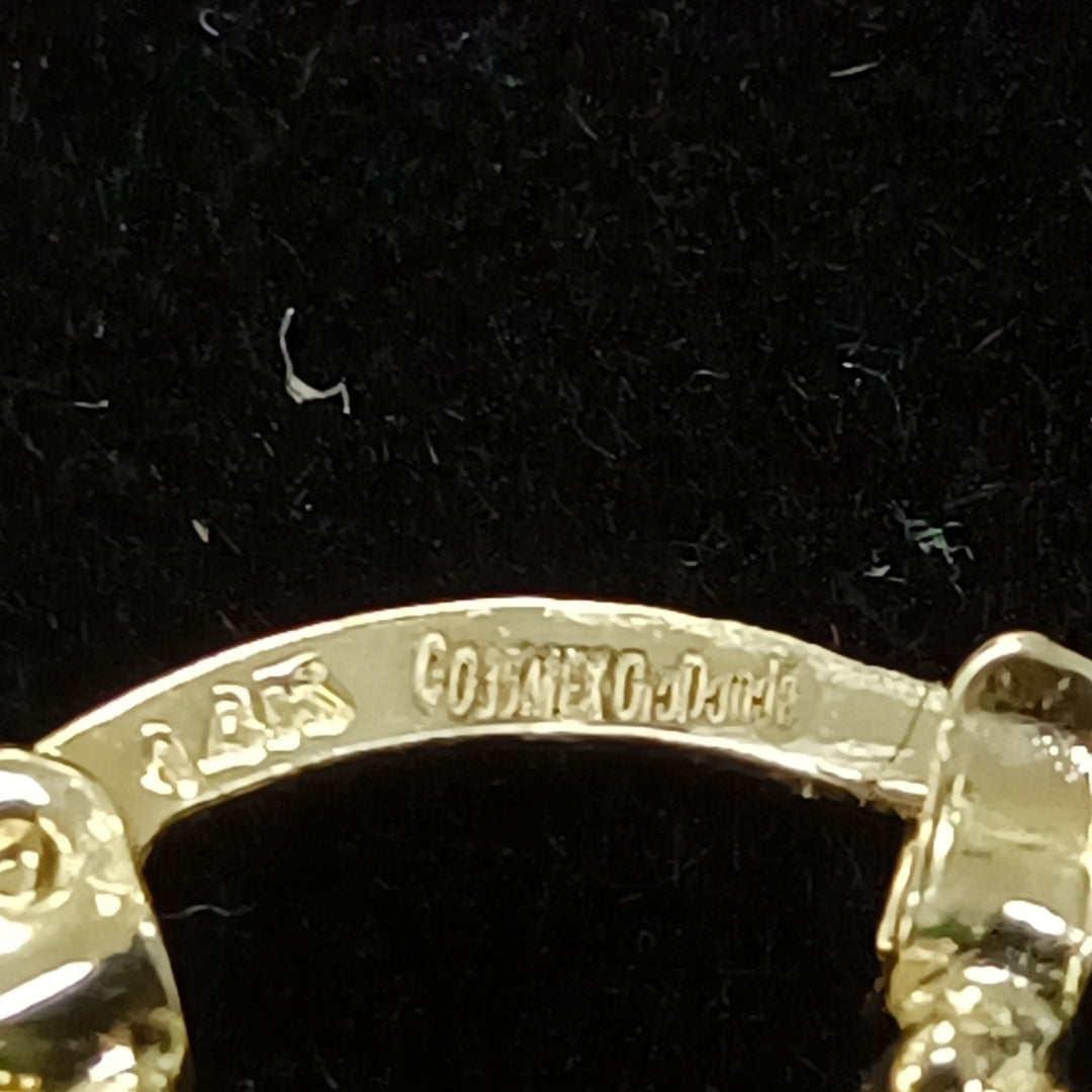 ARETES ARRACADA ESTRIADAS 14K 1.1 GR (NUEVO)