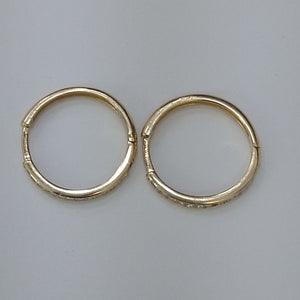 ARETES ARRACADAS C CIRCONIAS 14K 1.8 GR (NUEVO)