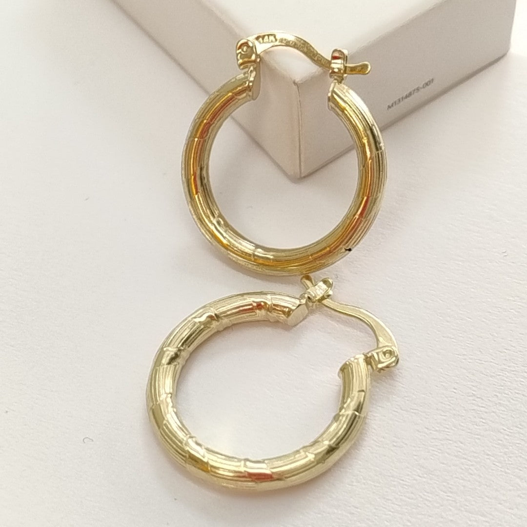 ARETES ARRACADAS 14K 2.7 GR (NUEVO)
