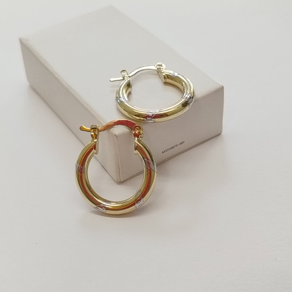 ARETES ARRACADAS COMBINADAS 14K 1.7 GR (NUEVO)