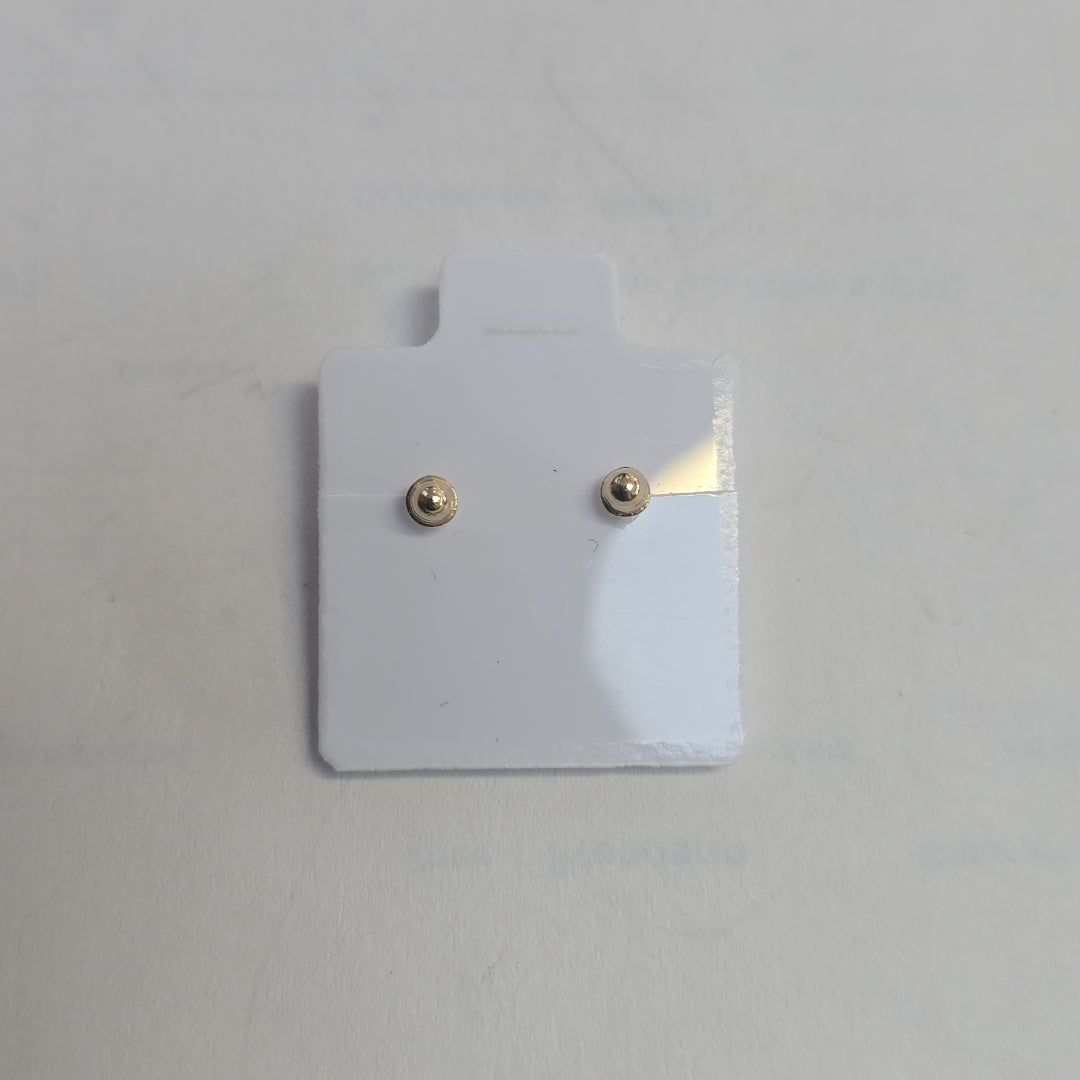 BROQUELES BROQUEL FIG BOTON C CIRCONIA 14K 0.2916 GR (NUEVO)