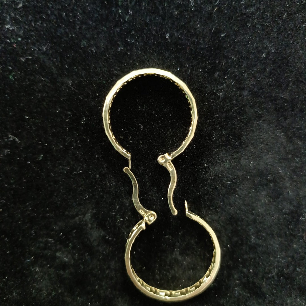 ARETES ARRACADA CON GRECAS 14K 2.1 GR (NUEVO)
