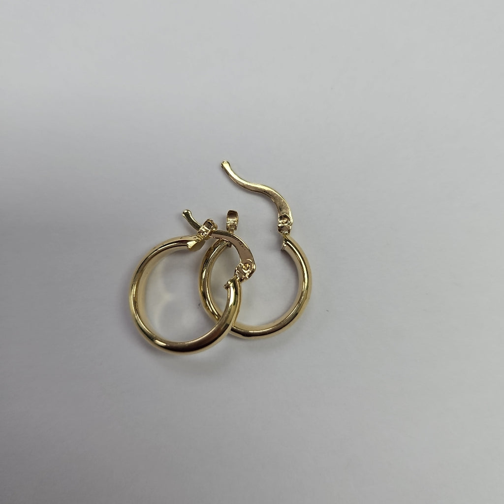 ARETES ARRACADA LISA 14K 1.6 GR (NUEVO)