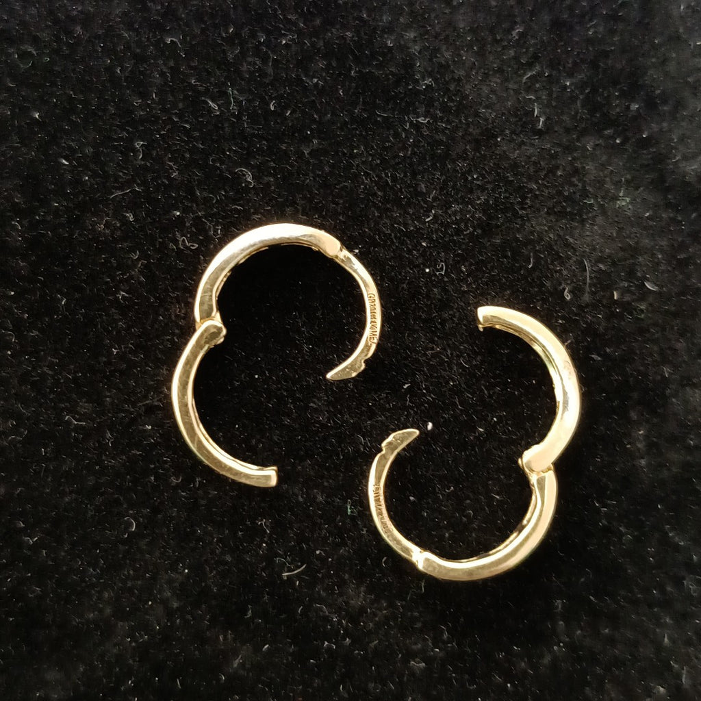 ARETES ARRACADA C CIRCONIAS 14K 1.2 GR (NUEVO)