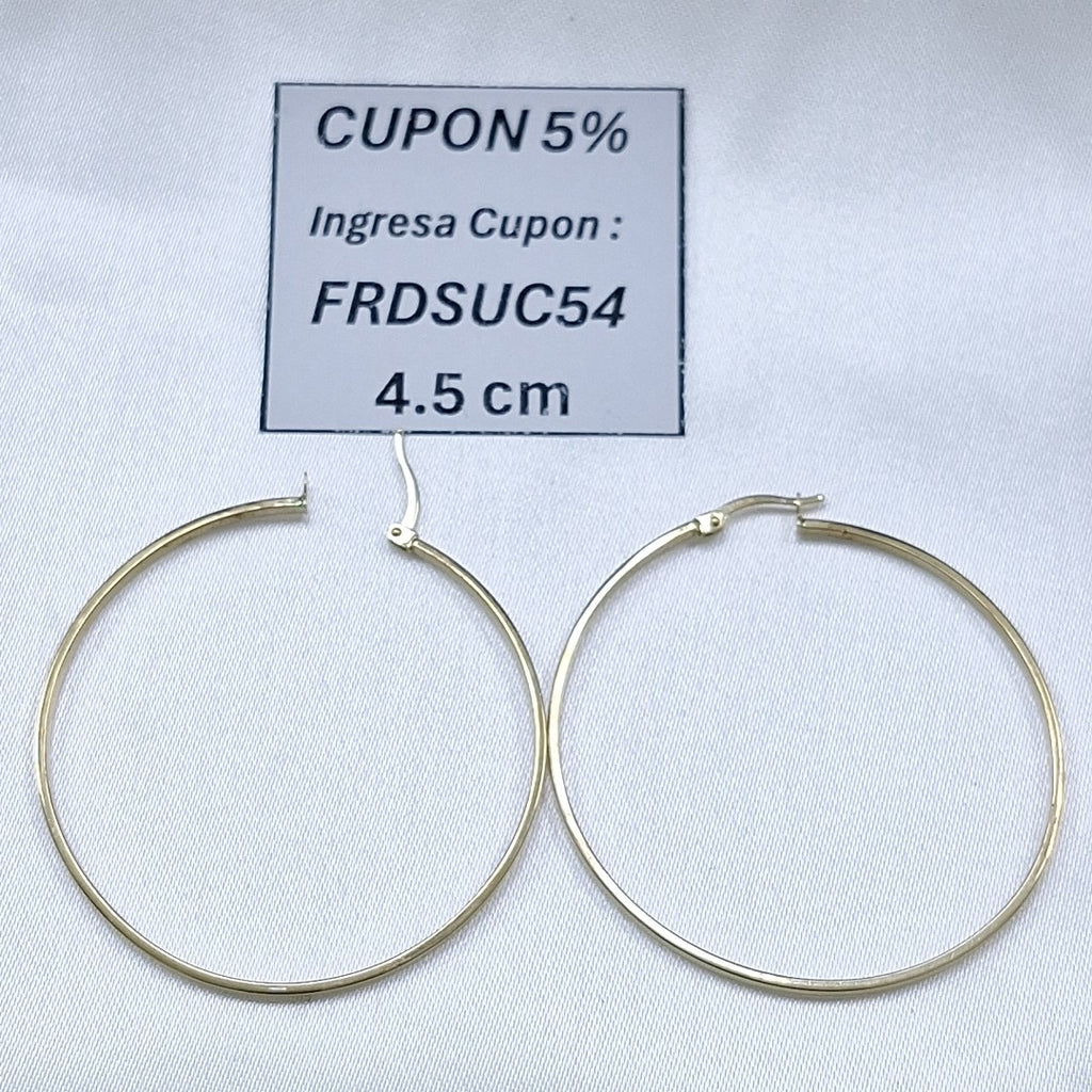 ARRACADAS PAR ORO 14 K 2,70 GRMS (SEMINUEVO)