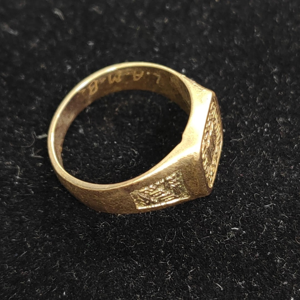 ANILLO DE GRADUACIÓN ORO 10 K 5.9 GRMS (SEMINUEVO)
