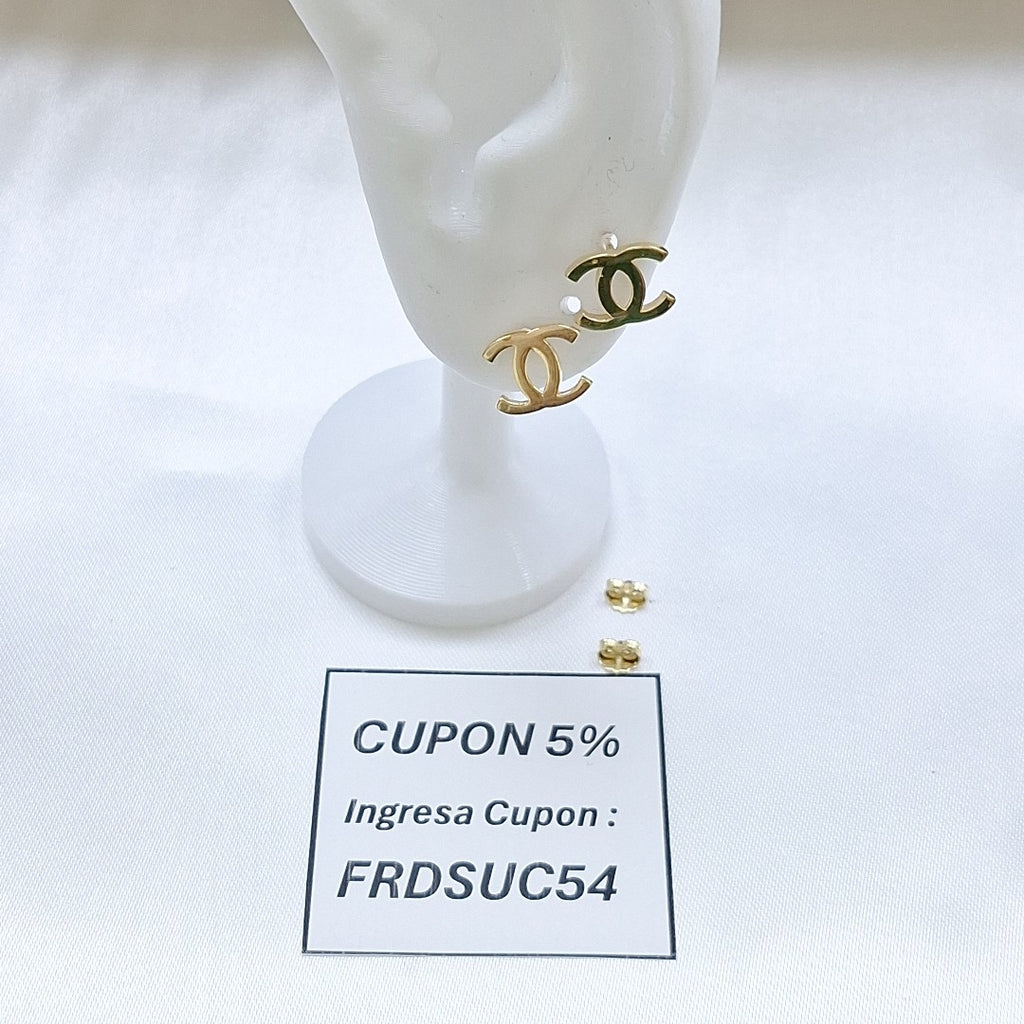 BROQUELES PAR ORO 14 K 1,40 GRMS (SEMINUEVO)