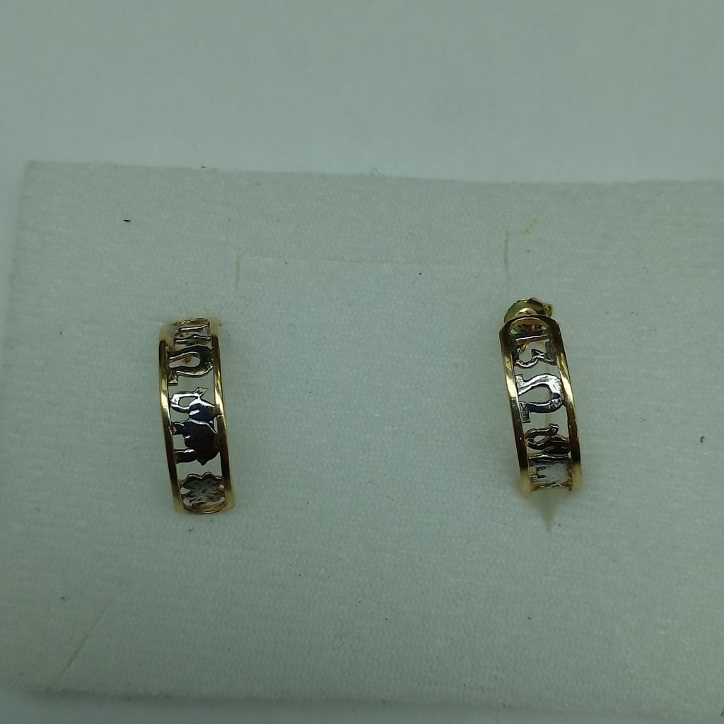 ARETES PAR ORO 10 K 2.5 GRMS (SEMINUEVO)