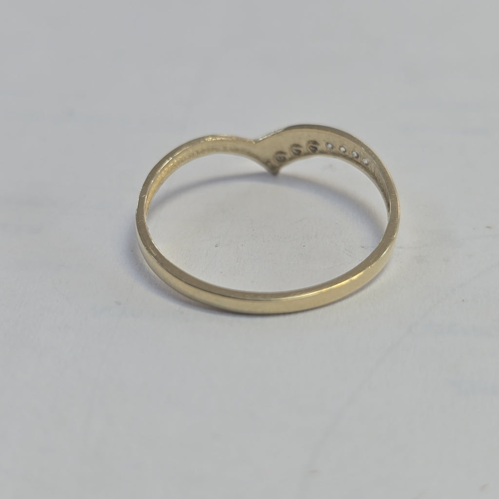 ANILLOS CON CIRCONIAS 14K TALLA 9 1.1 GR (NUEVO)