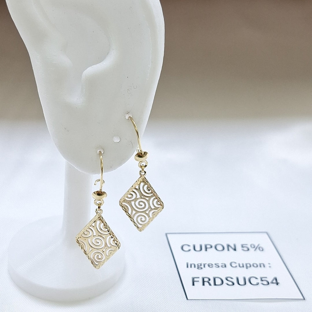 ARETES PAR ORO 10 K 1,50 GRMS (SEMINUEVO)
