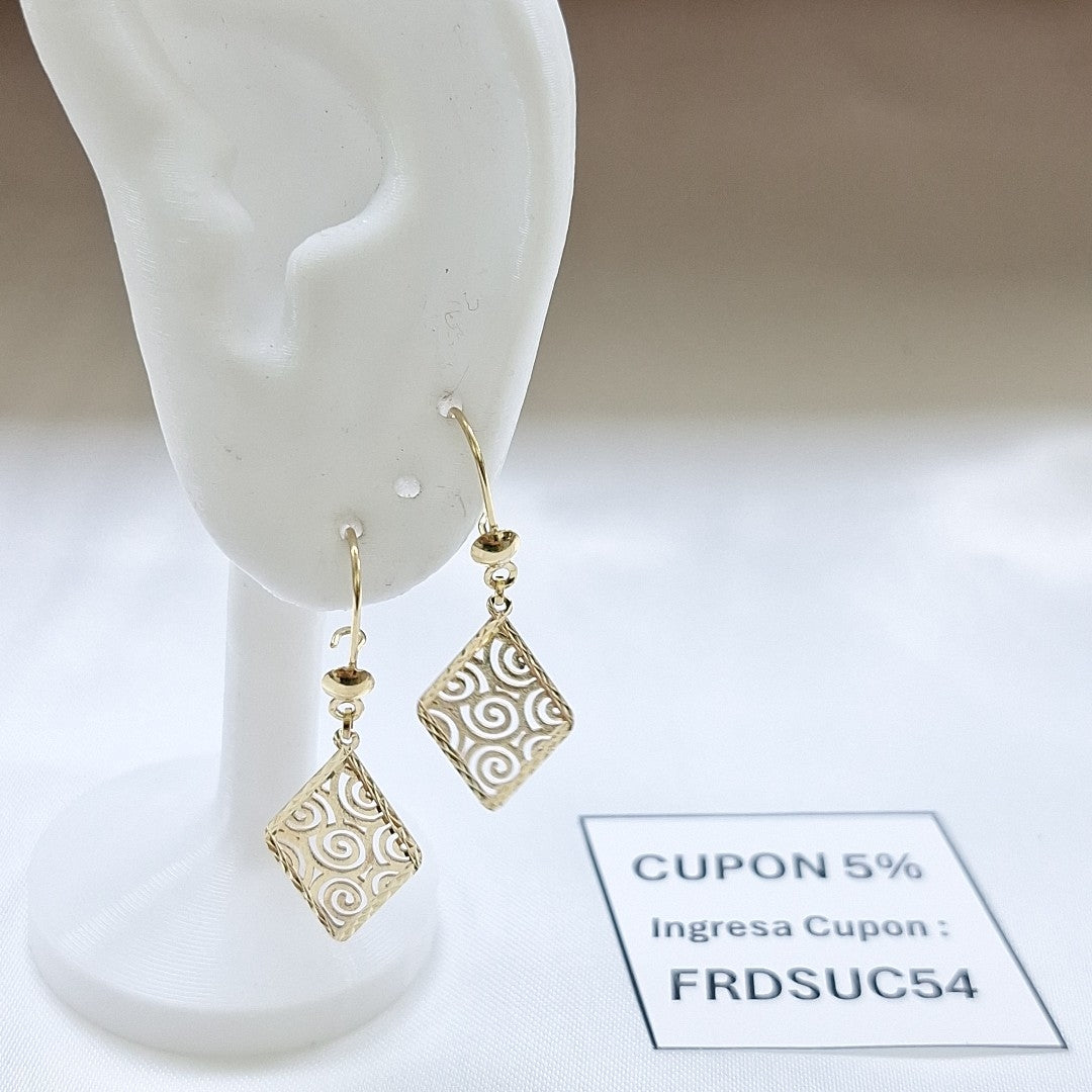 ARETES PAR ORO 10 K 1,50 GRMS (SEMINUEVO)