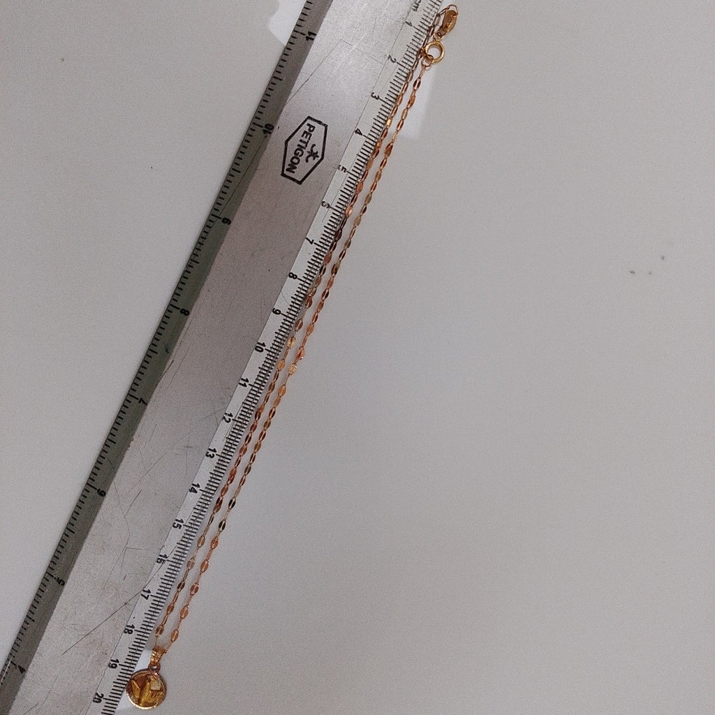 CADENA,MEDALLA RELIGIOSA ORO 10 K 1,50 GRMS (SEMINUEVO)