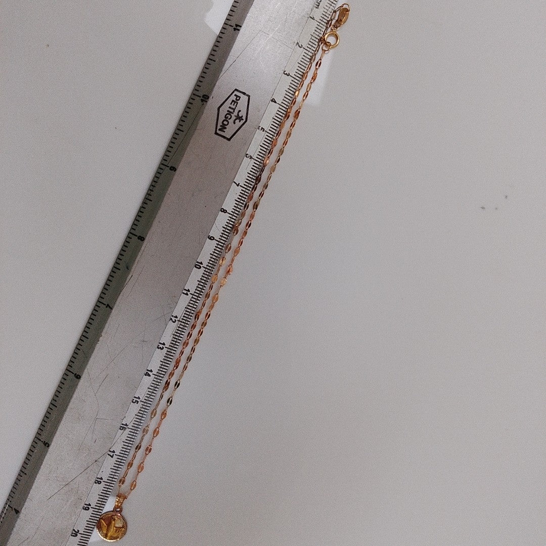 CADENA,MEDALLA RELIGIOSA ORO 10 K 1,50 GRMS (SEMINUEVO)