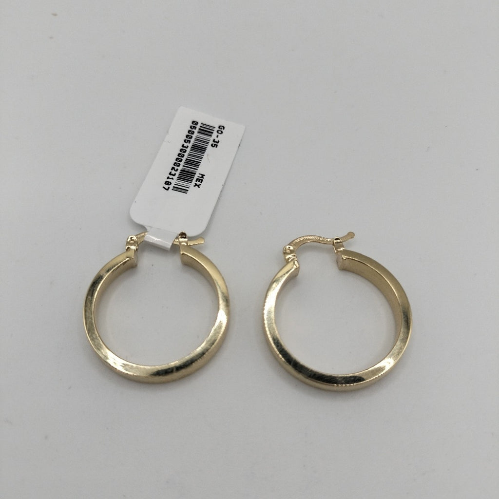 ARETES TEJIDO ARRACADAS FACETADAS 14K 2.9 GR (NUEVO)