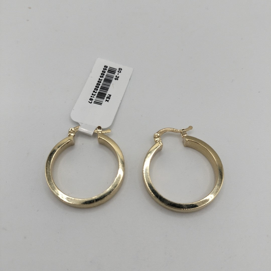 ARETES TEJIDO ARRACADAS FACETADAS 14K 2.9 GR (NUEVO)