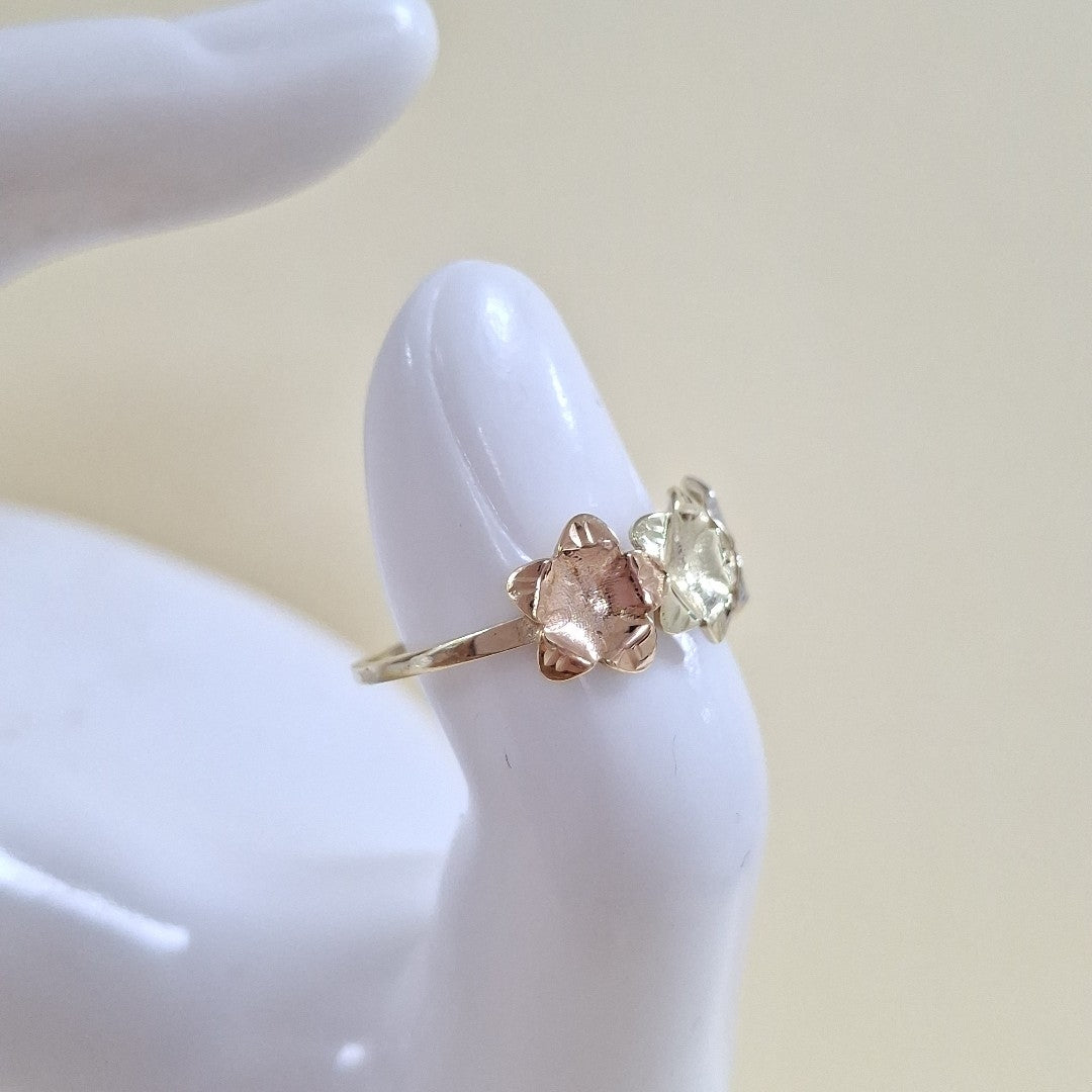 ANILLOS ANILLITO FIG FLORES 10K TALLA 9 1.3 GR (NUEVO)