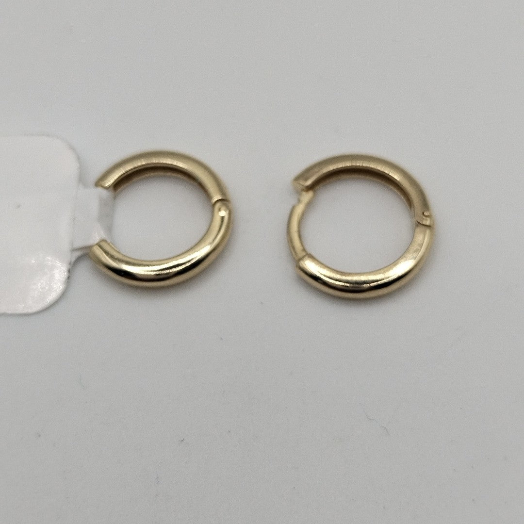 ARETES ARRACADAS LISAS 10K 1.2 GR (NUEVO)