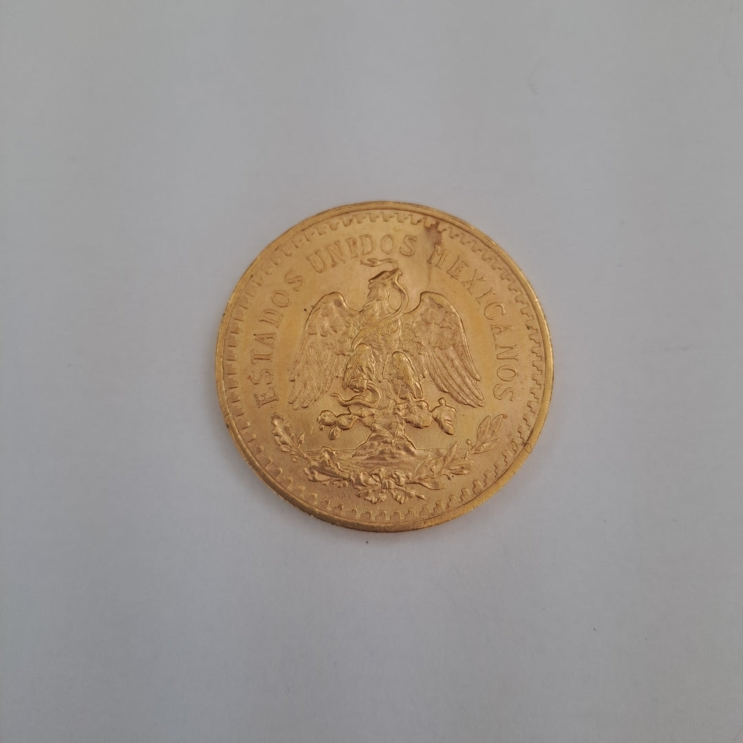 K1 41,60 GRMS 21 K IDENTIFICACIÓN MONEDA NOMINATIVA MONEDAS PESOS 50 PESOS (SEMINUEVO)