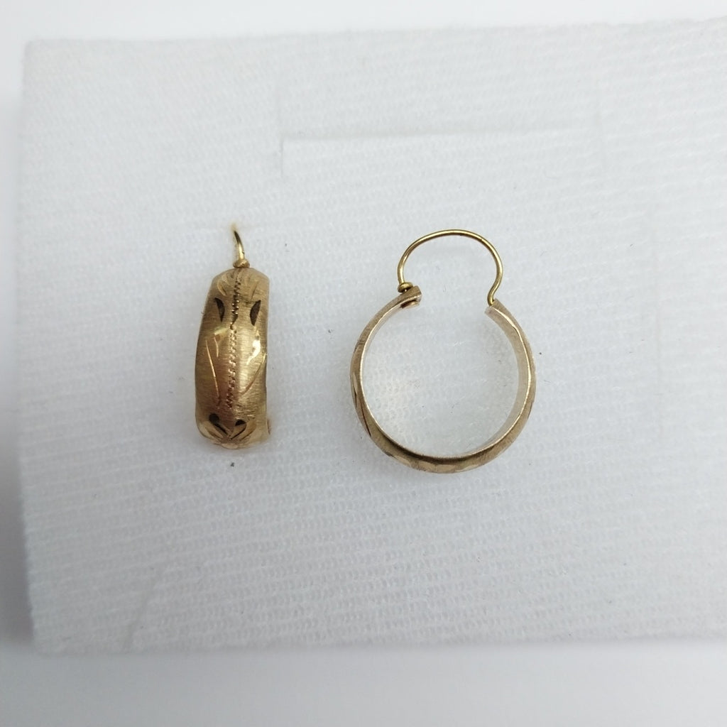 ARRACADAS PAR ORO 14 K 2 GRMS (SEMINUEVO)
