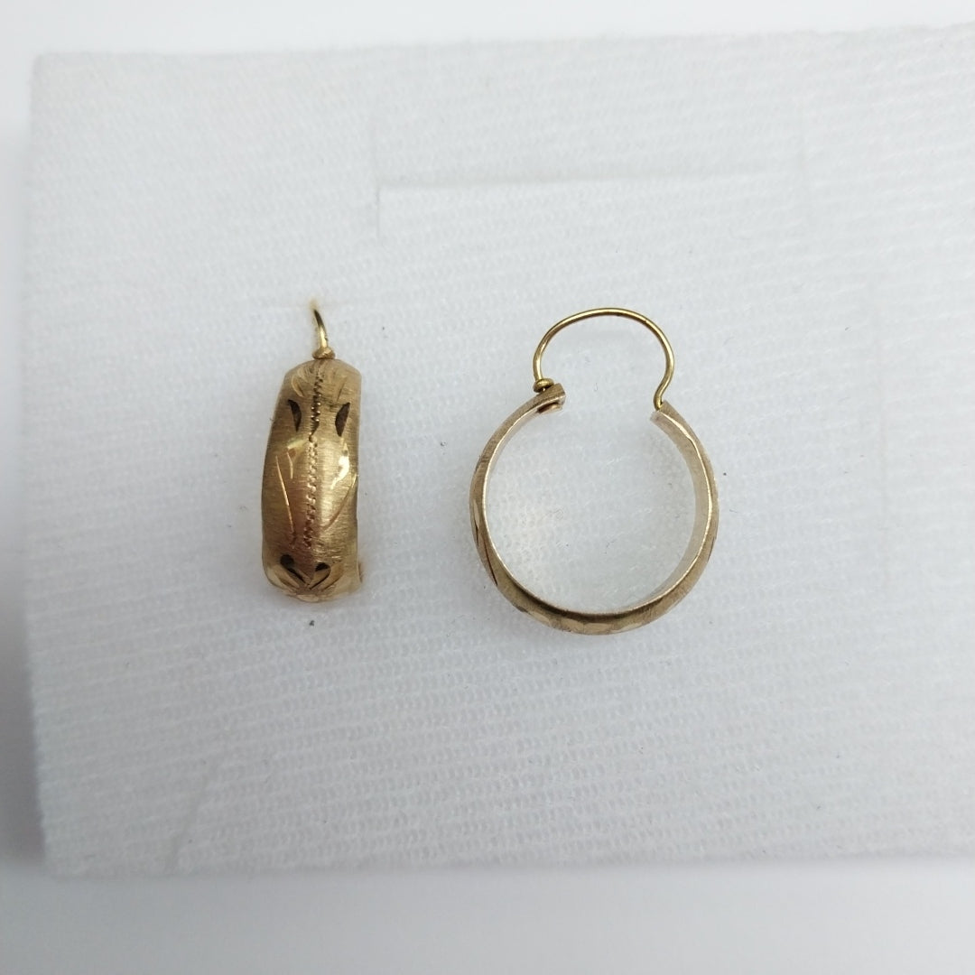 ARRACADAS PAR ORO 14 K 2 GRMS (SEMINUEVO)